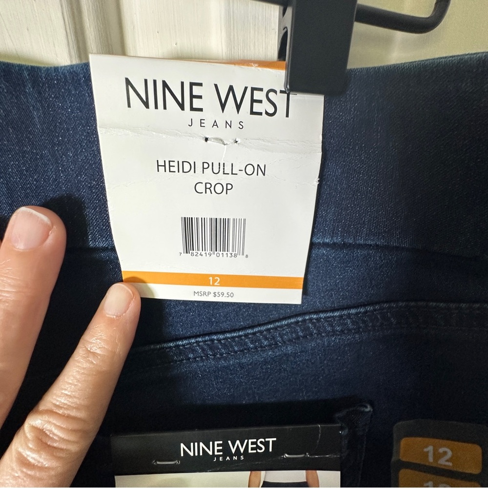 Nine West Dark Blue HEIDI PULL-ON CROP - Picture 7 of 10
